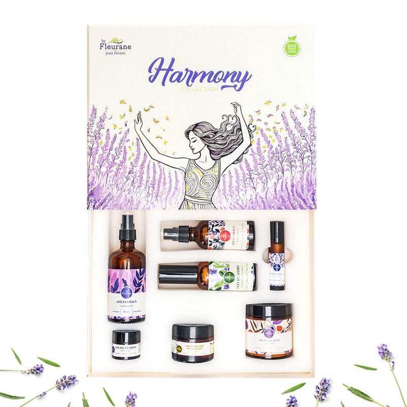 Set Cadou Harmony – Cosmetice cu Lavandă și Trandafir 