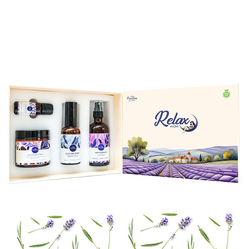 Set Cadou Relax – Cosmetice cu Lavandă și Uleiuri Naturale 