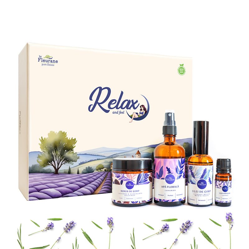 Set Cadou Relax – Cosmetice cu Lavandă și Uleiuri Naturale 