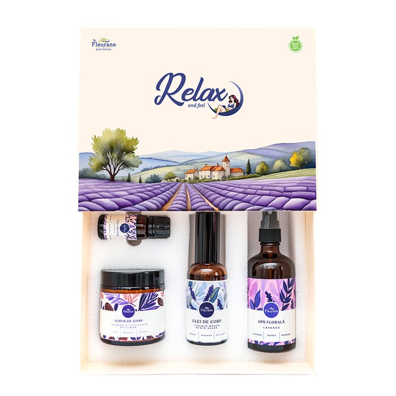 Set Cadou Relax – Cosmetice cu Lavandă și Uleiuri Naturale 