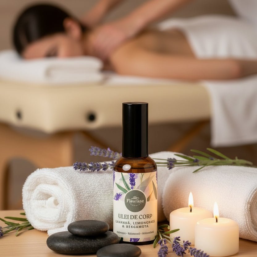 Ulei de Corp cu Lavanda, Lemongrass si Bergamota 