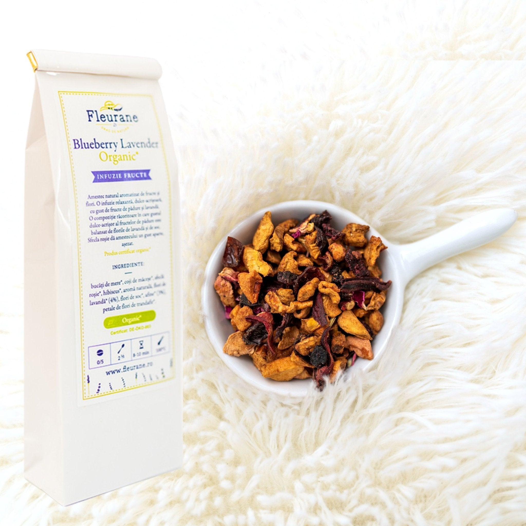 Ceai de Lavanda Organic Blueberry Lavender – Relaxare si Rasfat 