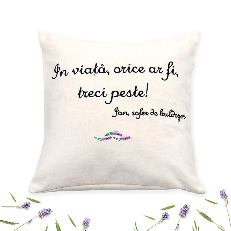 Perna cu lavanda Mesaj Motivational