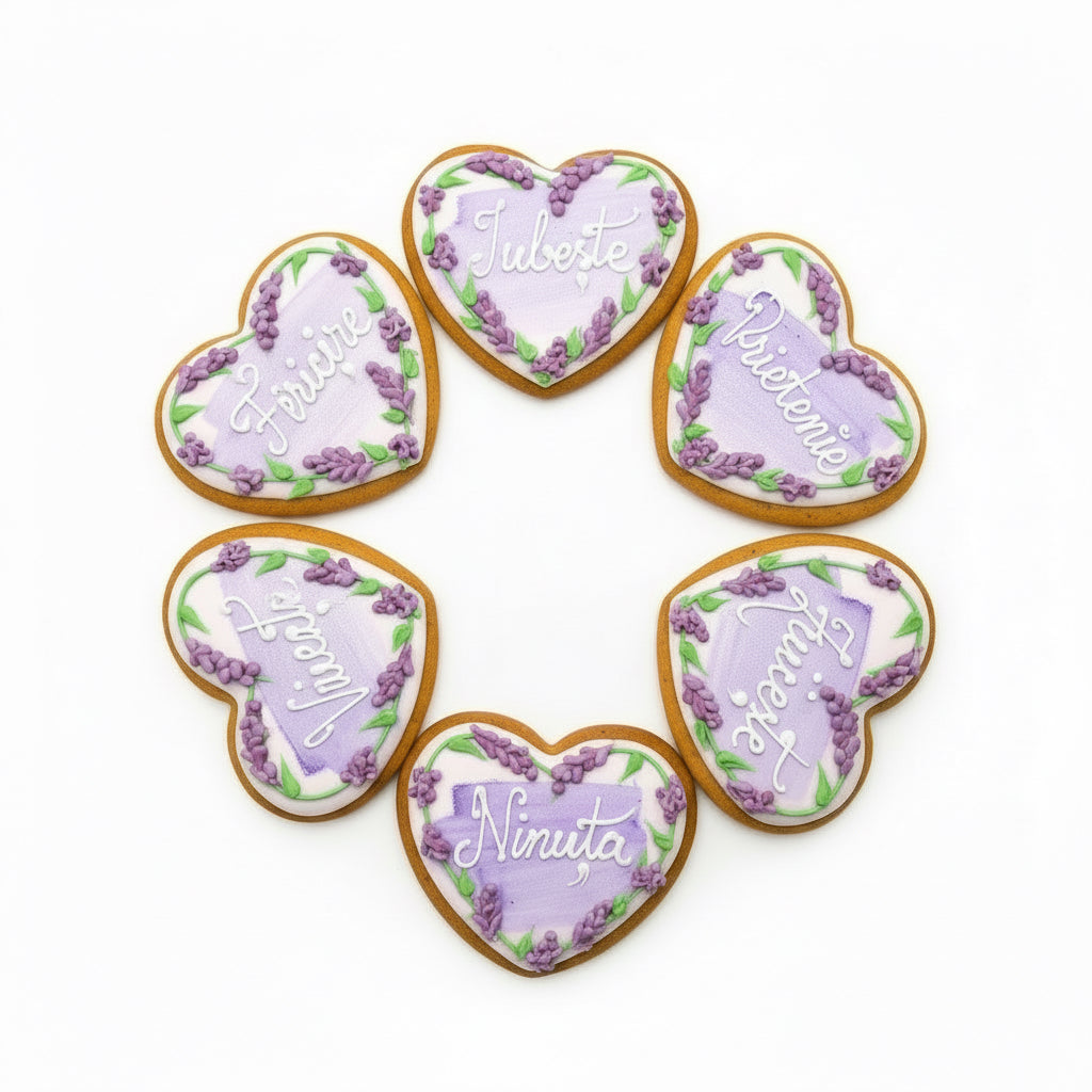 Turta dulce artizanala cu lavanda