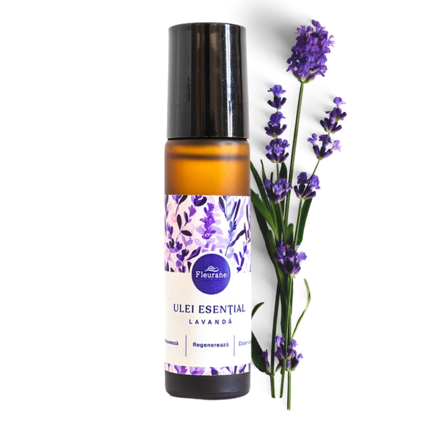 Roll - on cu ulei de lavanda pur 10 ml 