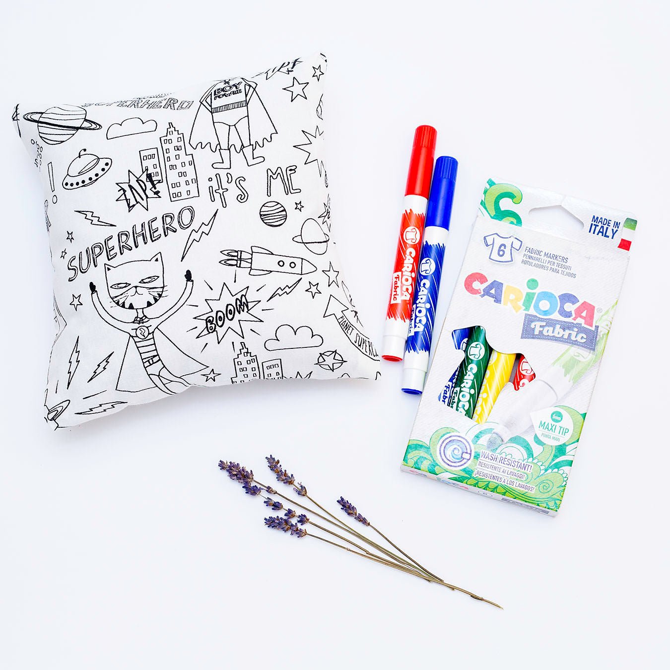 Perna de Colorat Superhero – cu Lavanda