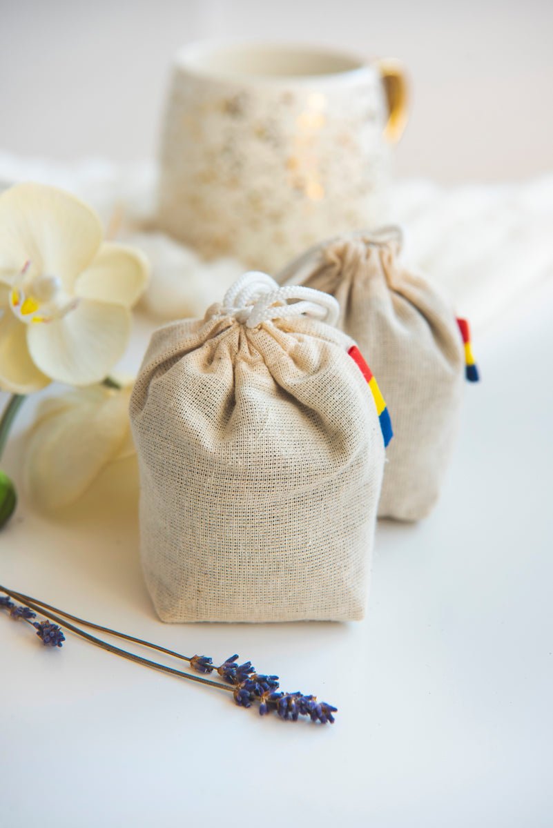 Saculet cu lavanda - steagul Romaniei 